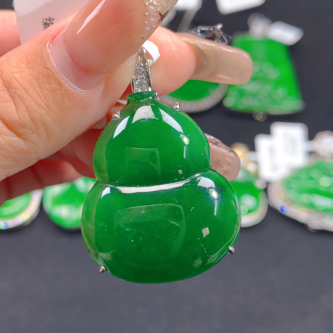 翡翠颈饰银S925镶嵌11111111111