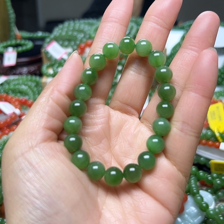 和田玉（碧玉）手串未镶嵌