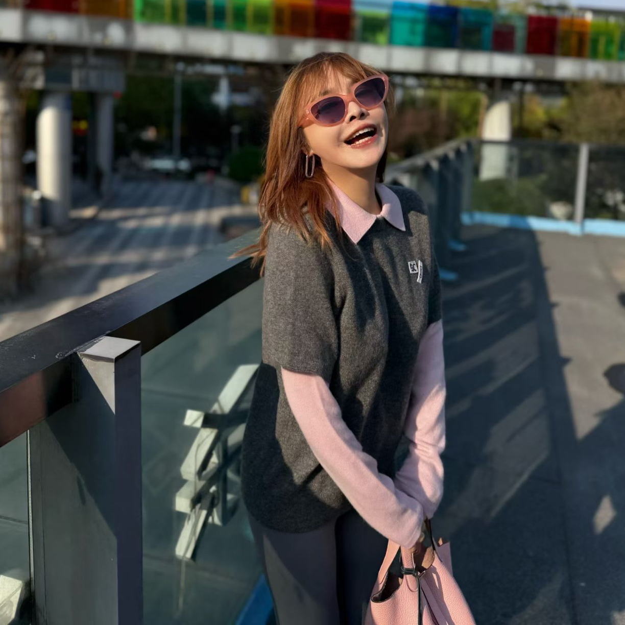 polo领假两件上衣