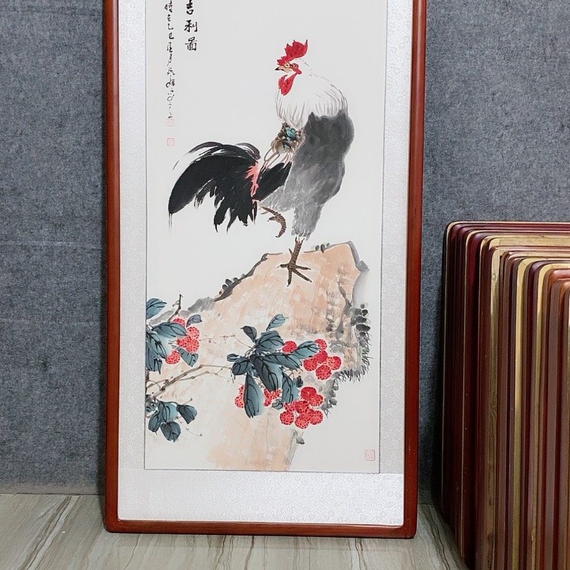 【闪购商品】国画书画作品带框125×65