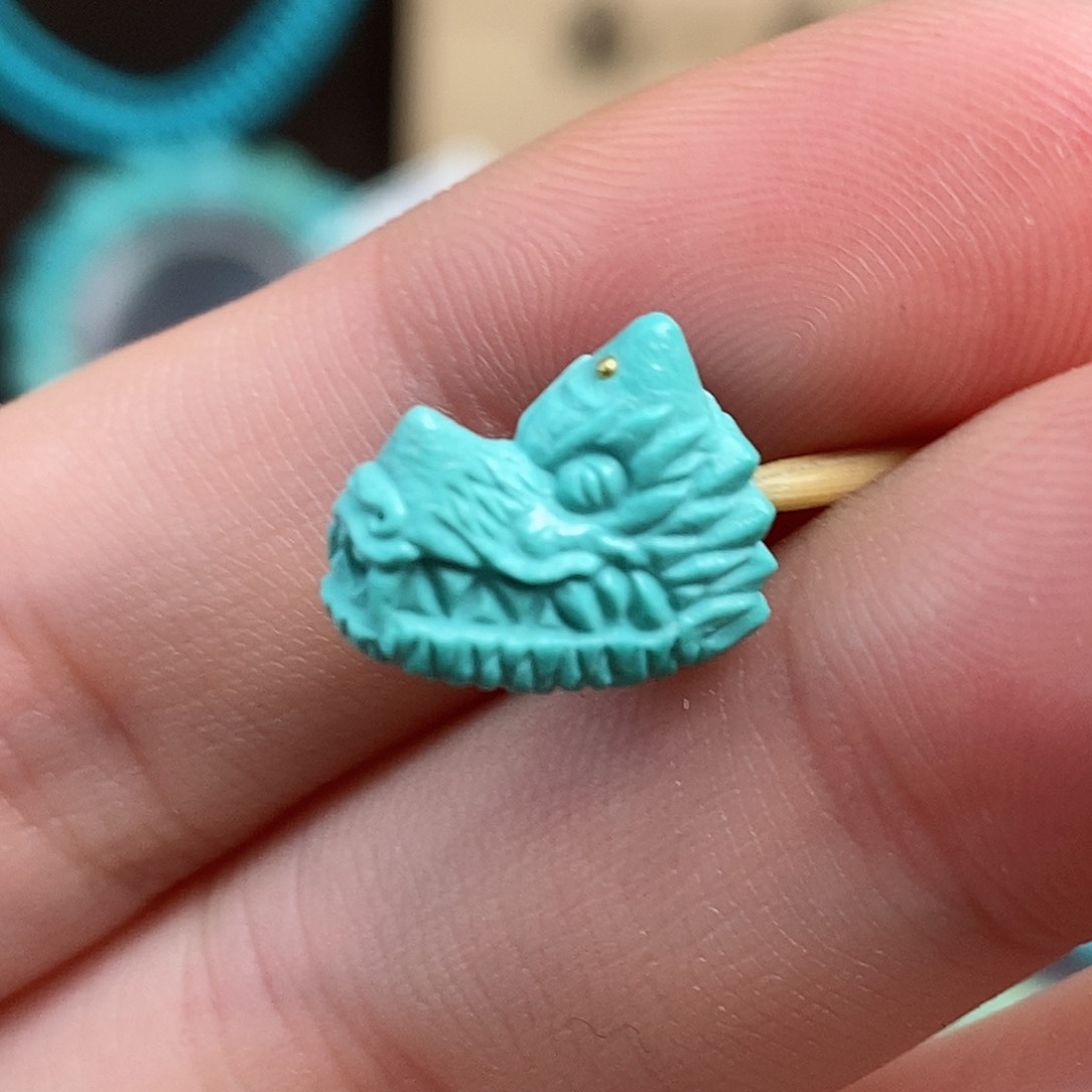 绿松石雕刻未镶嵌