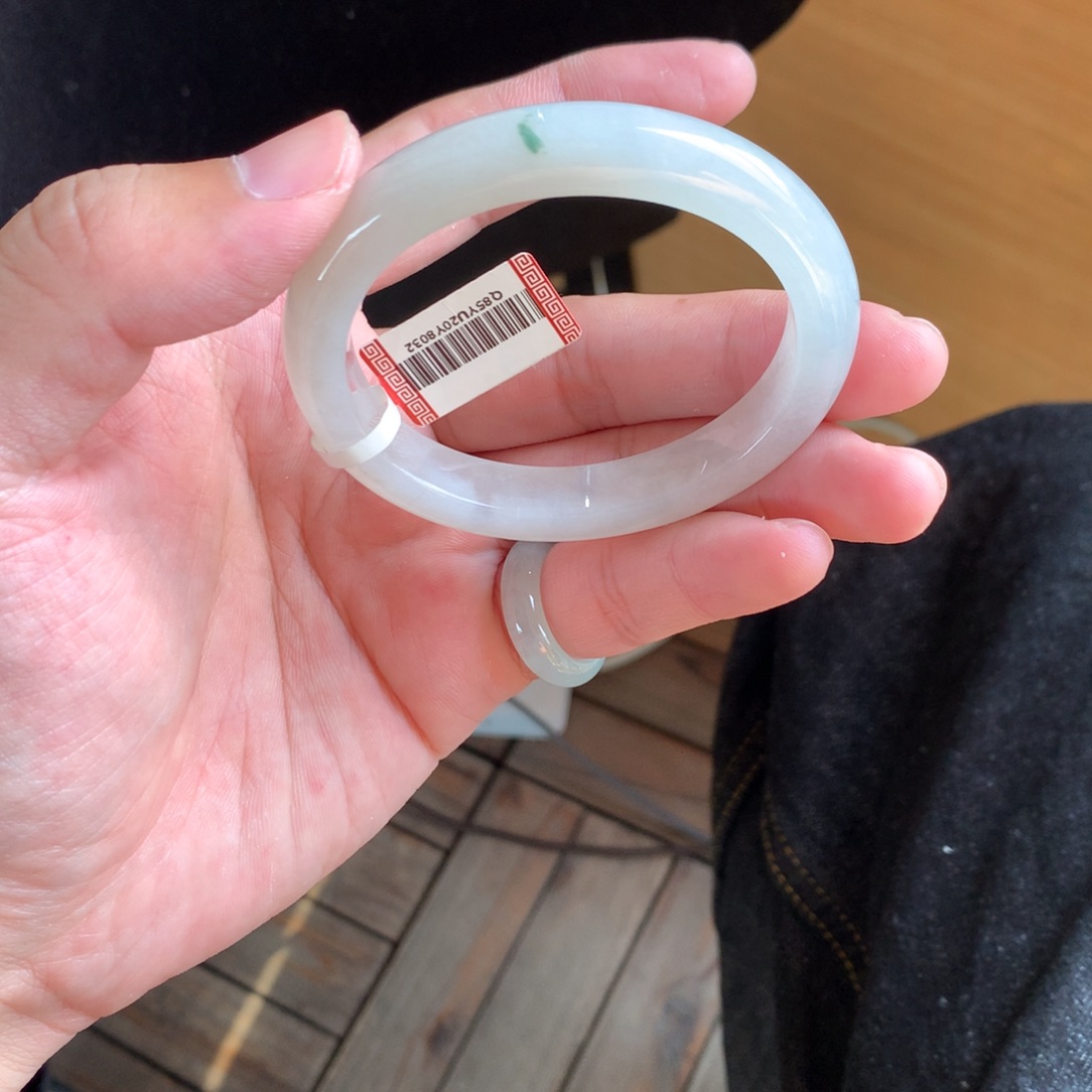 翡翠未镶嵌手镯12号53.5贵妃