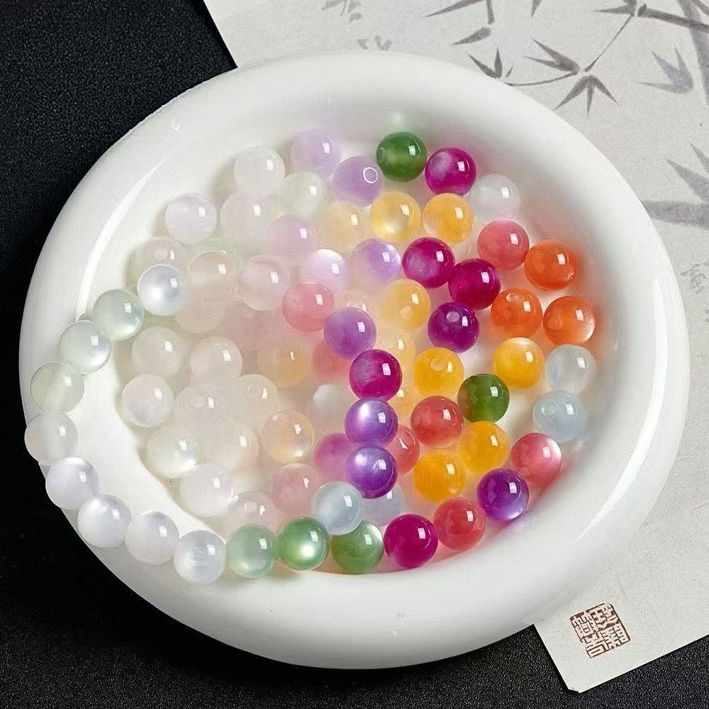 10mm光变猫眼珠手工DIY散珠饰品