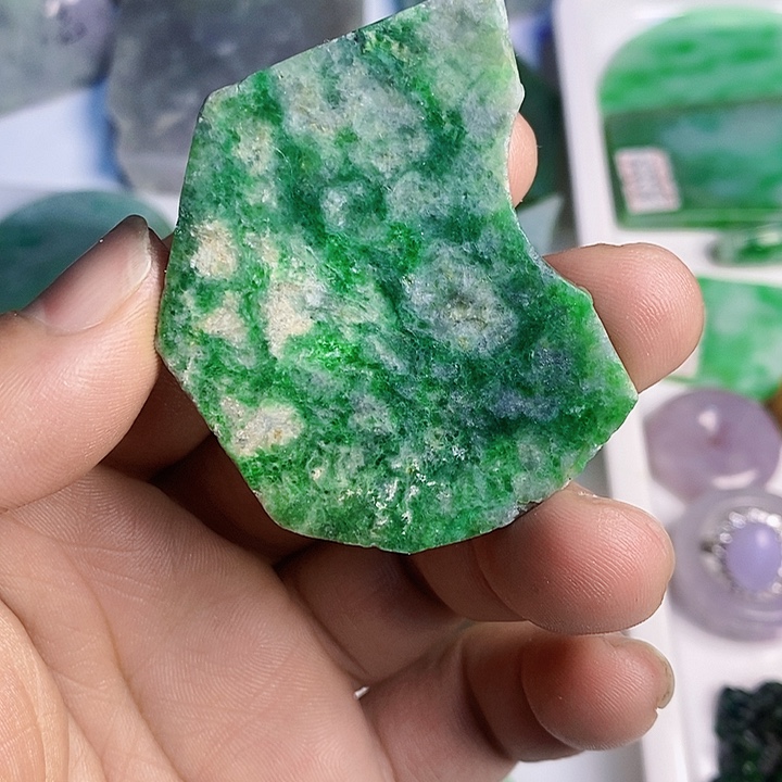 翡翠散珠天然翡翠A货挂件