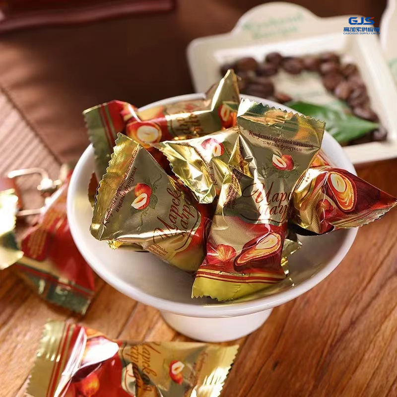 俄罗斯原装进口拉迈尔皇冠整颗榛仁巧克力250g/包