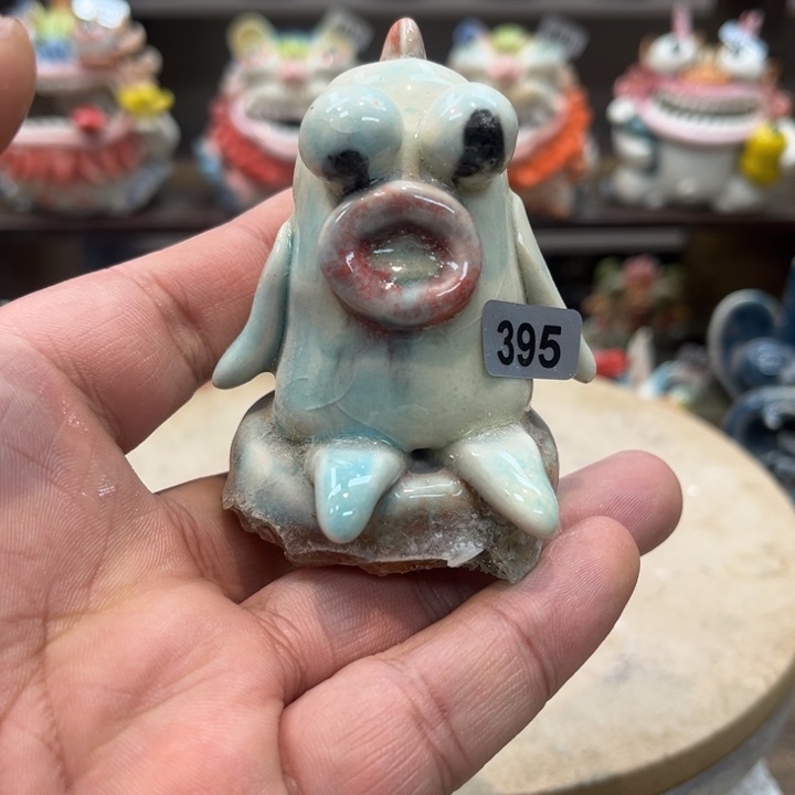 陶瓷纯手工抽象陶瓷摆件微瑕395