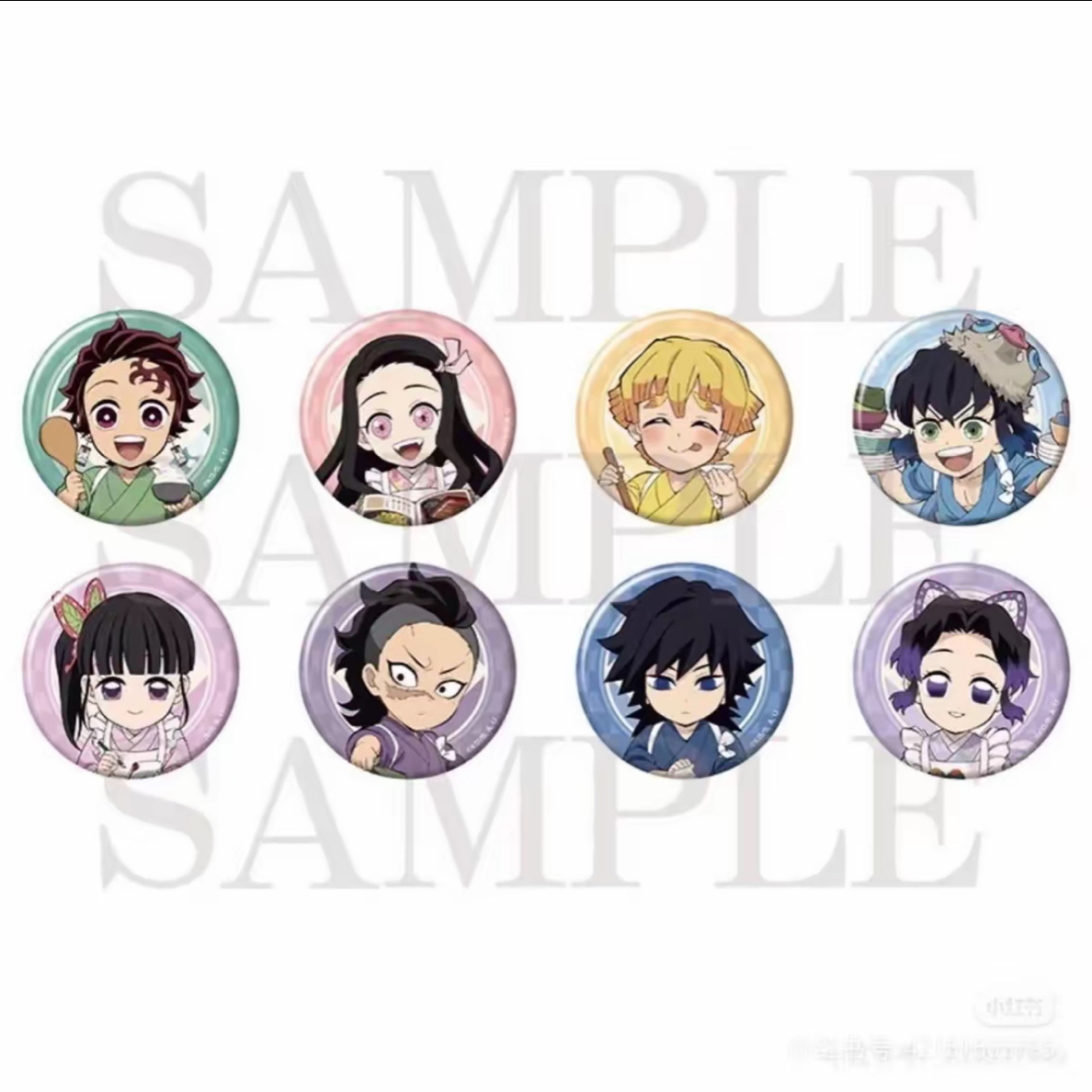 【鬼灭之刃食堂场贩】吧唧 名札 日谷盲袋