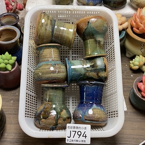 紫砂花盆794微瑕品口径3.5左右