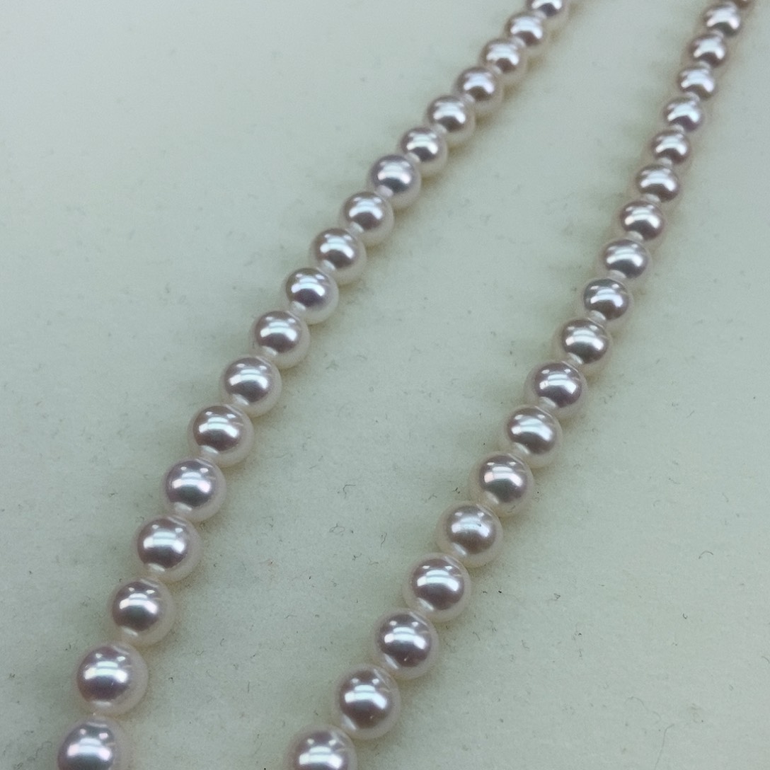 淡水珍珠7正圆极强天女光超亮银S925镶嵌