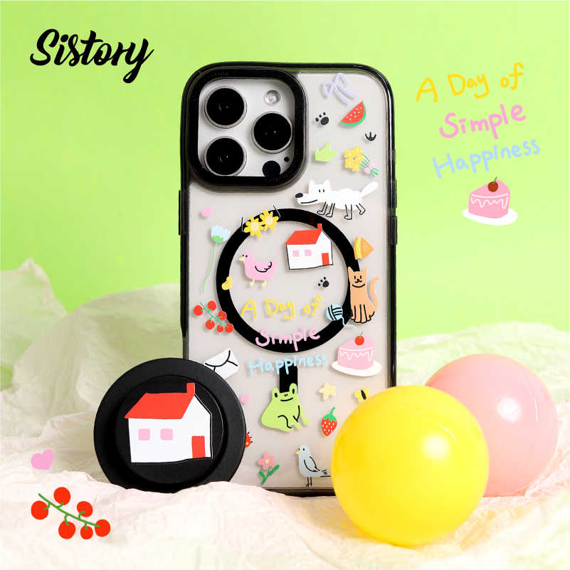 sistory  夏日幸福 卡通简约适用iPhone17promax16 15手机壳