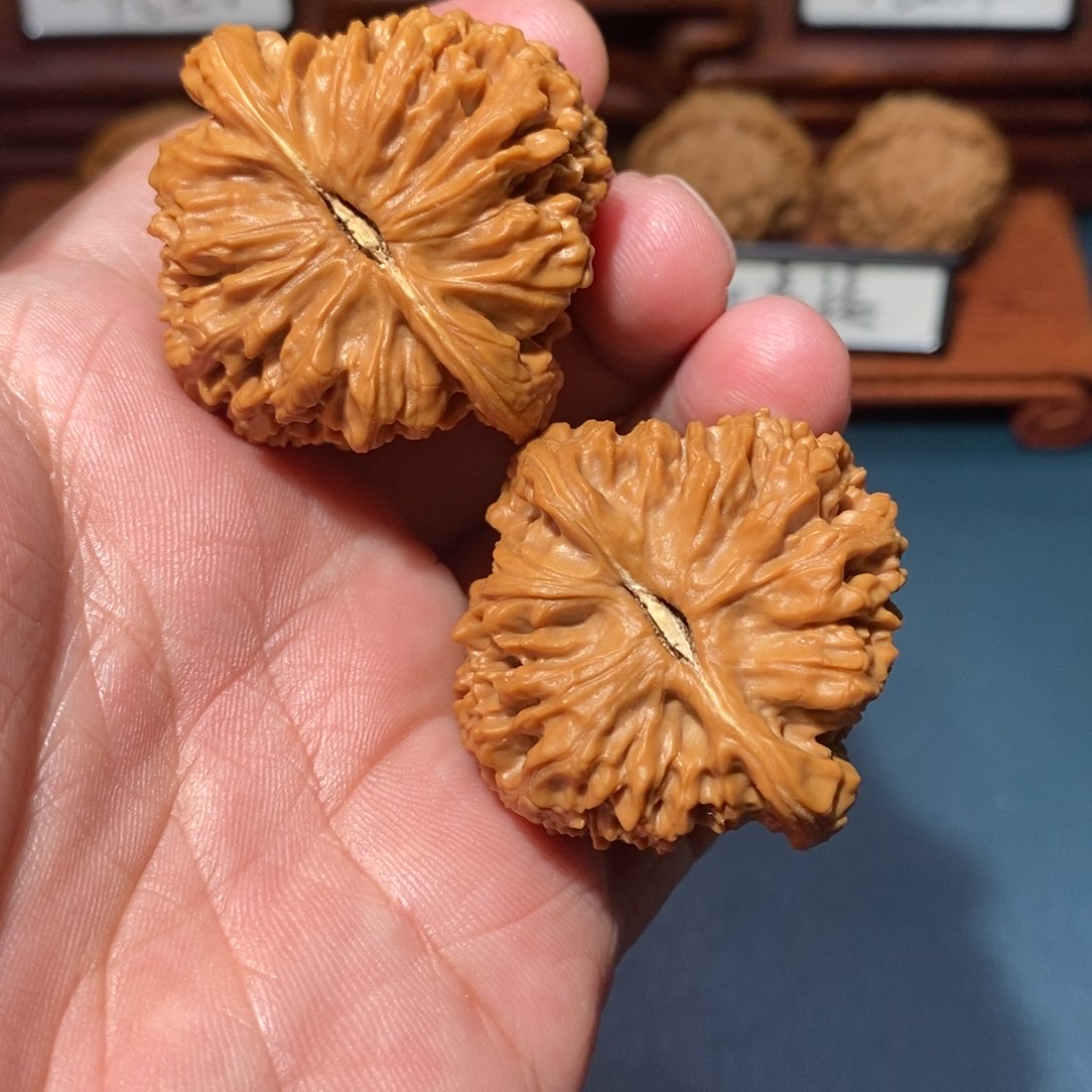 文玩核桃把件涿鹿南疆石全品