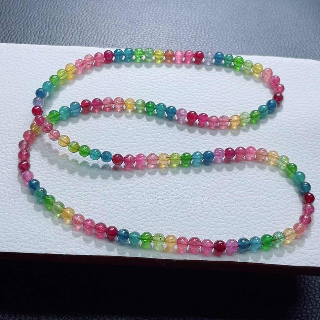 未镶嵌碧玺手链5.2mm左右