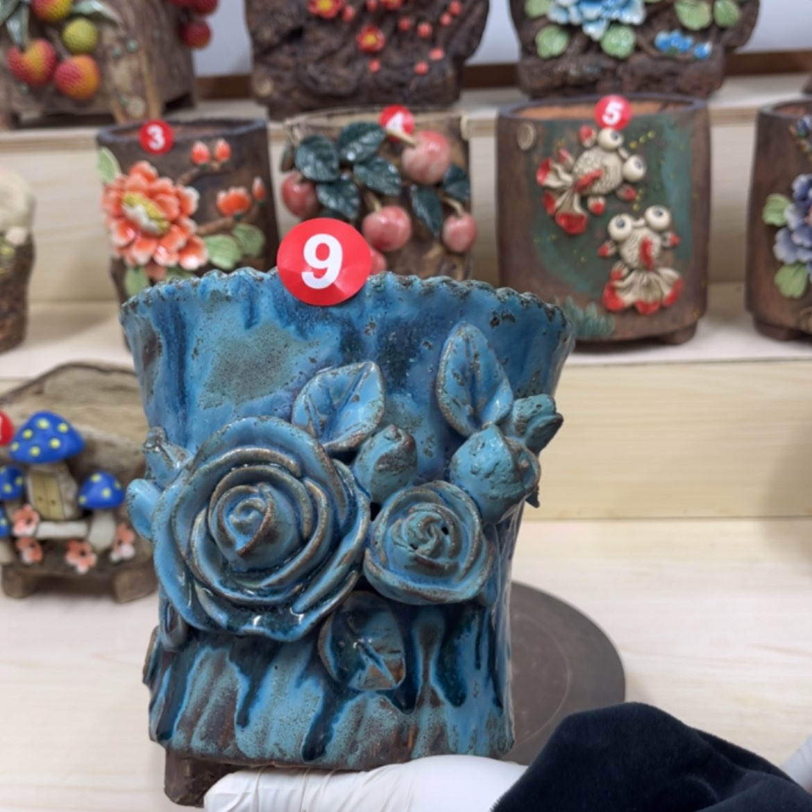 【闪购商品】紫砂花盆9号口径13.5×12外高16