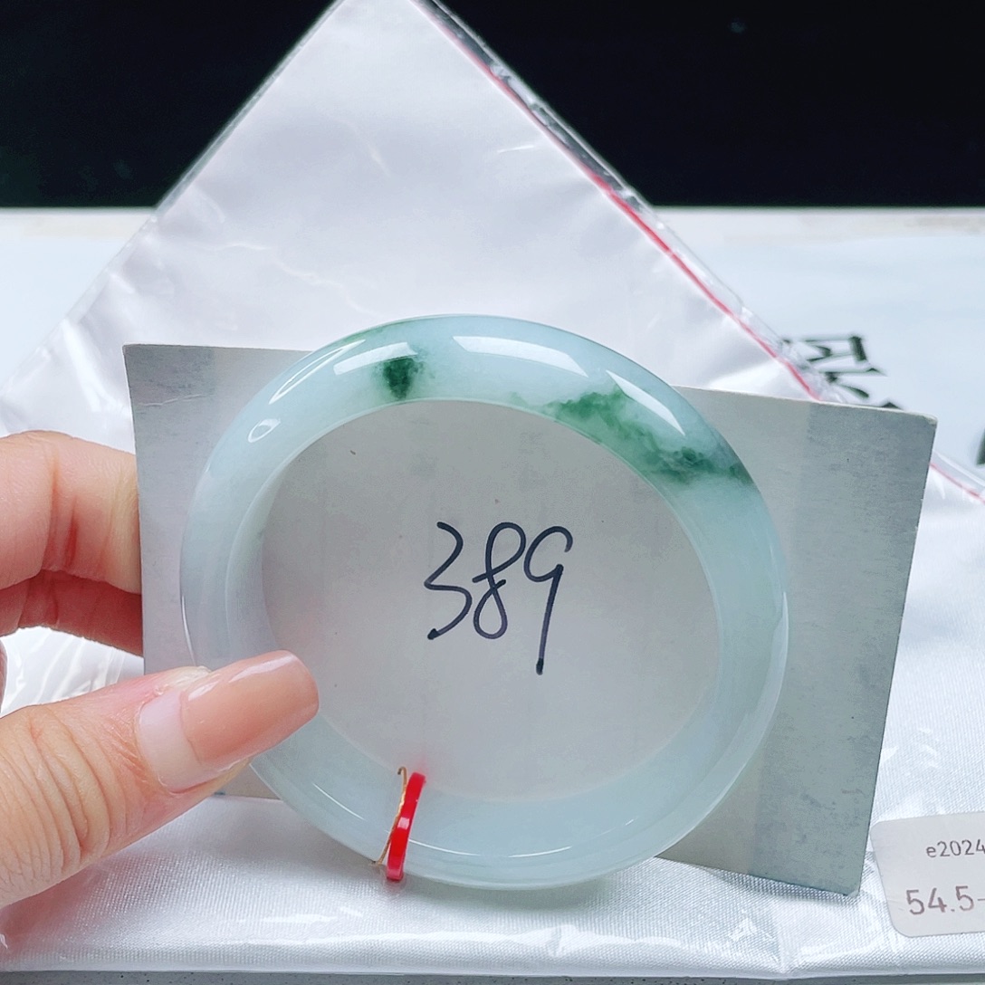 翡翠未镶嵌手镯54+正圈