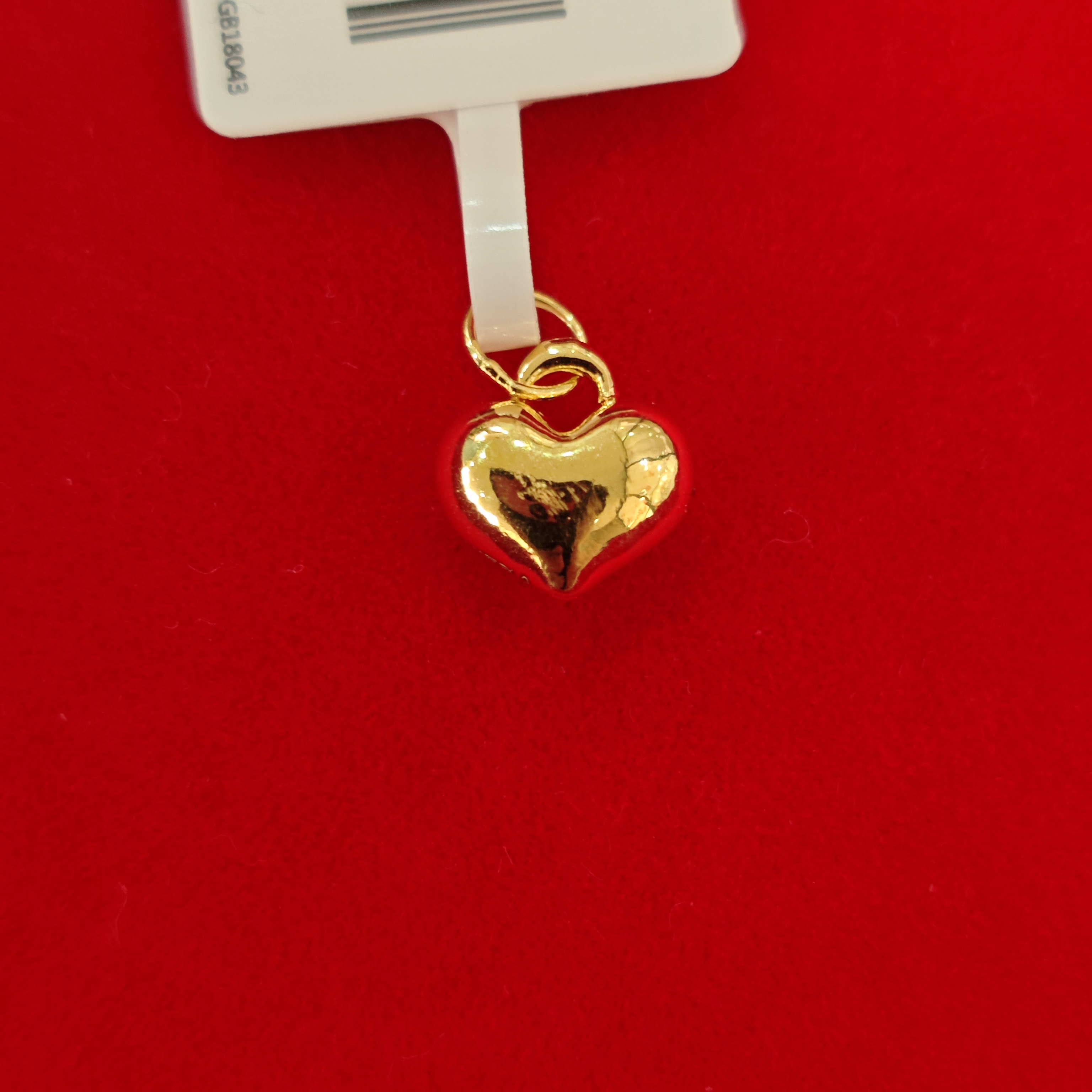 【莹莹专享】足金999饰品 爱心吊坠 0.21 GP