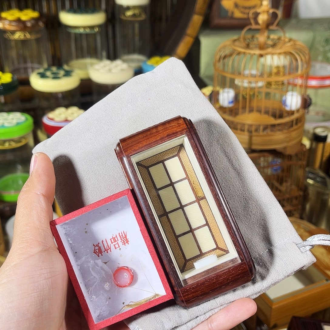 蟋蟀老红木竹蛉盒+竹蛉+布套