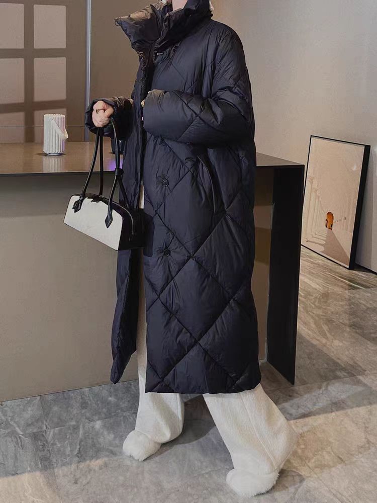 CK 3-22037新款时尚中长款鹅绒羽绒服