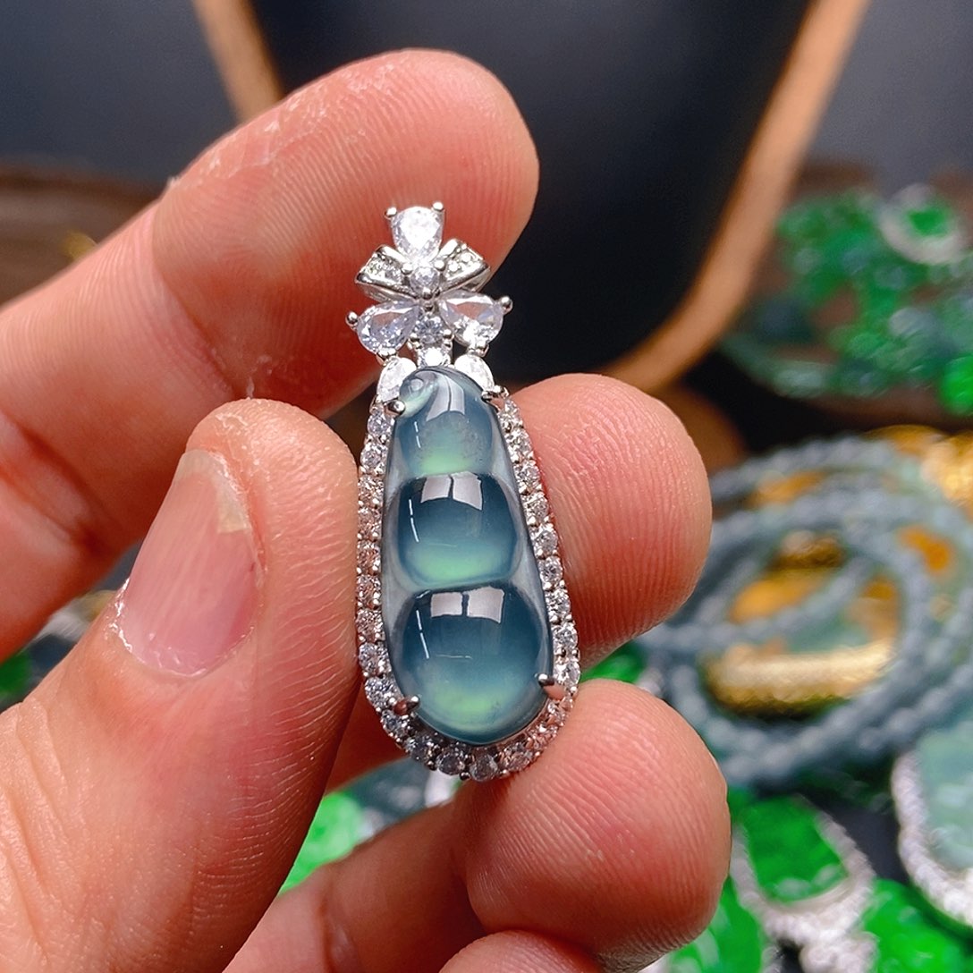 翡翠吊坠(不含链)未镶嵌407吊坠