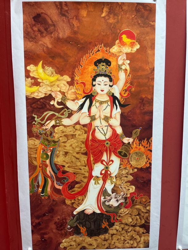 彩铃老师四尺竖幅作品都姆元君
