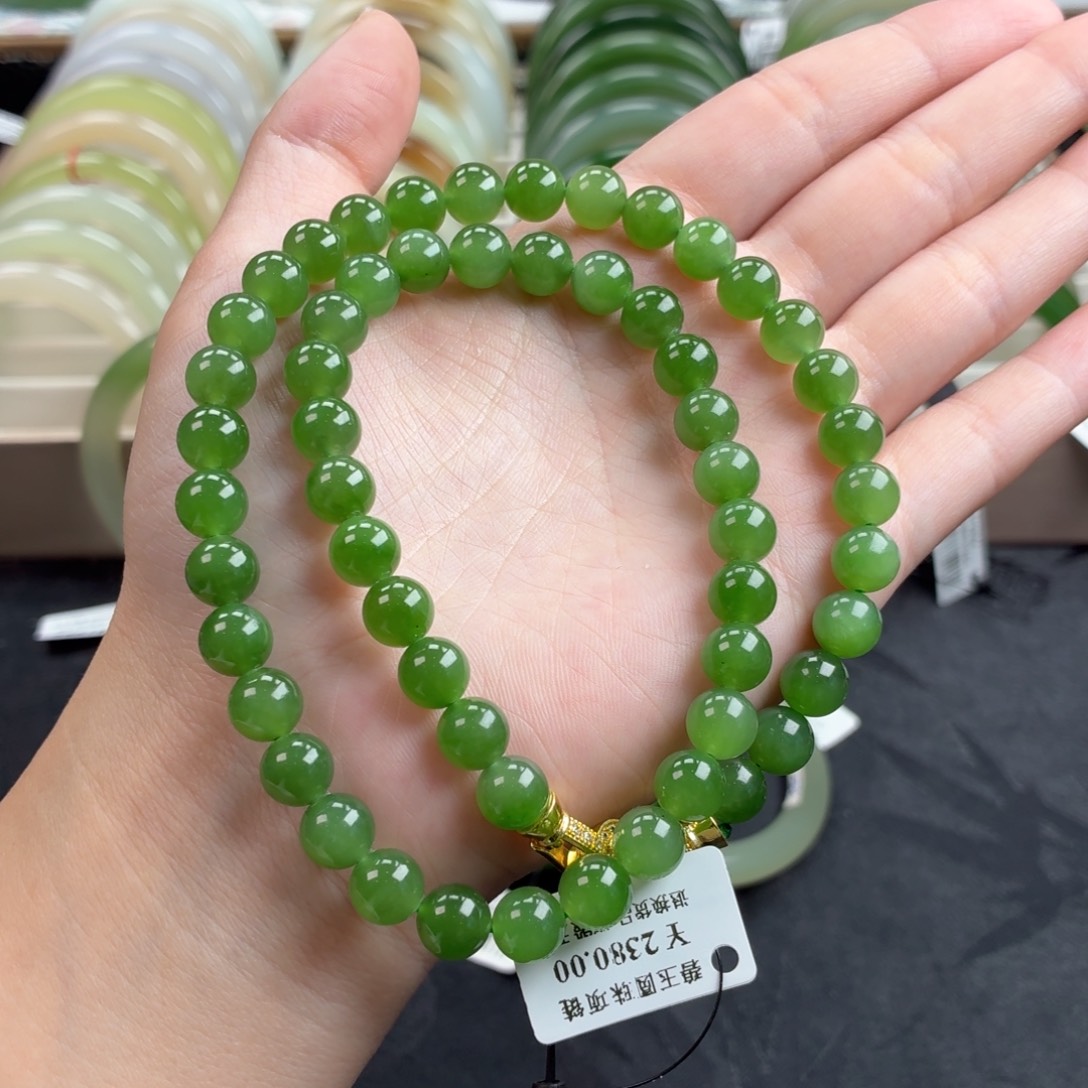 和田玉未镶嵌毛衣链-碧玉卡8毛衣链13