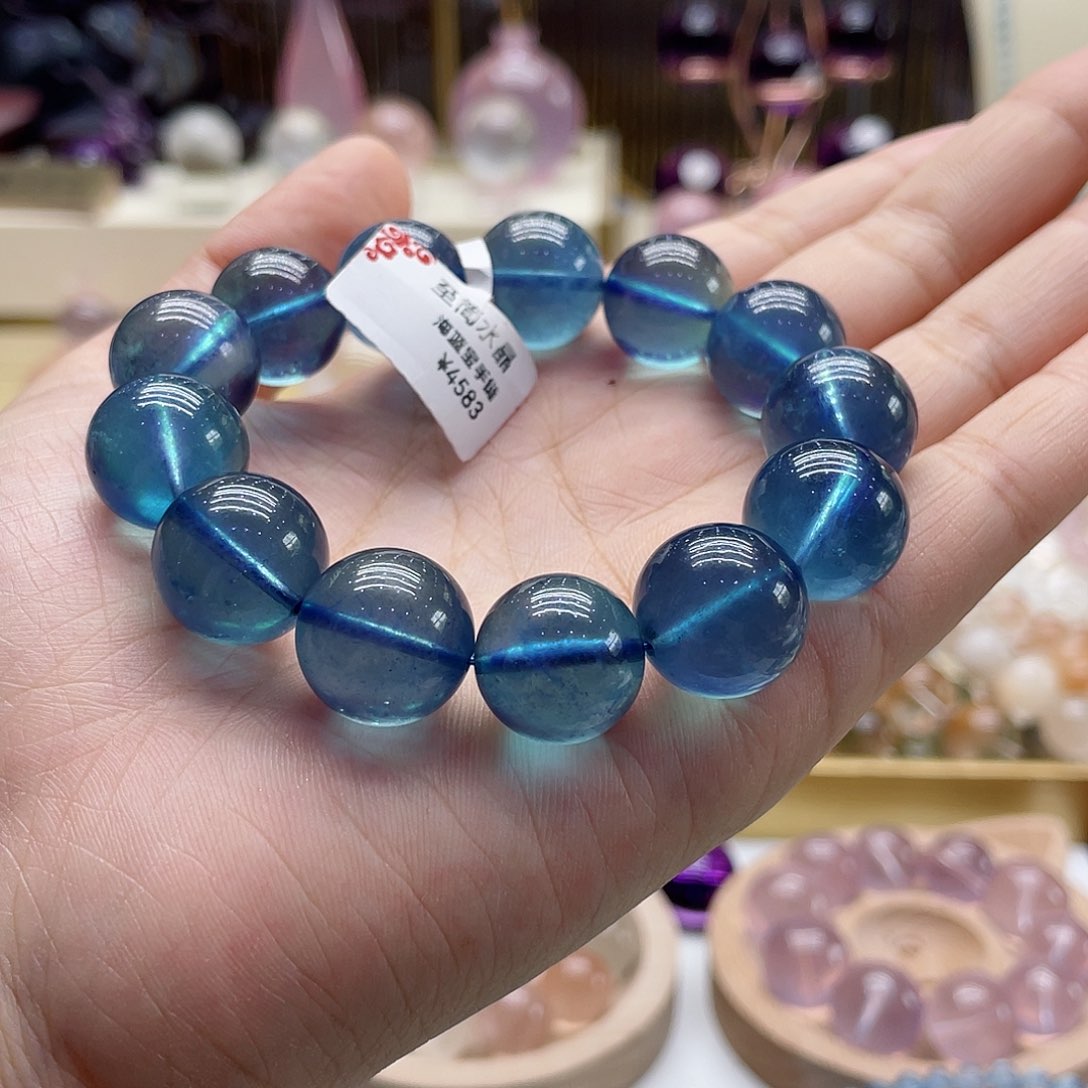 海蓝宝石手链未镶嵌汐*手链