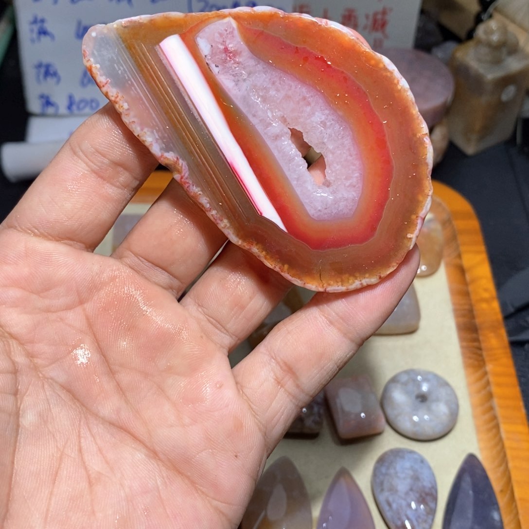 【闪购商品】硅化玉颈饰足银镀金镶嵌