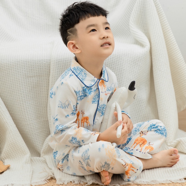 家居服宝宝全棉必备100棉柔软亲肤待产包长袖新生婴春秋