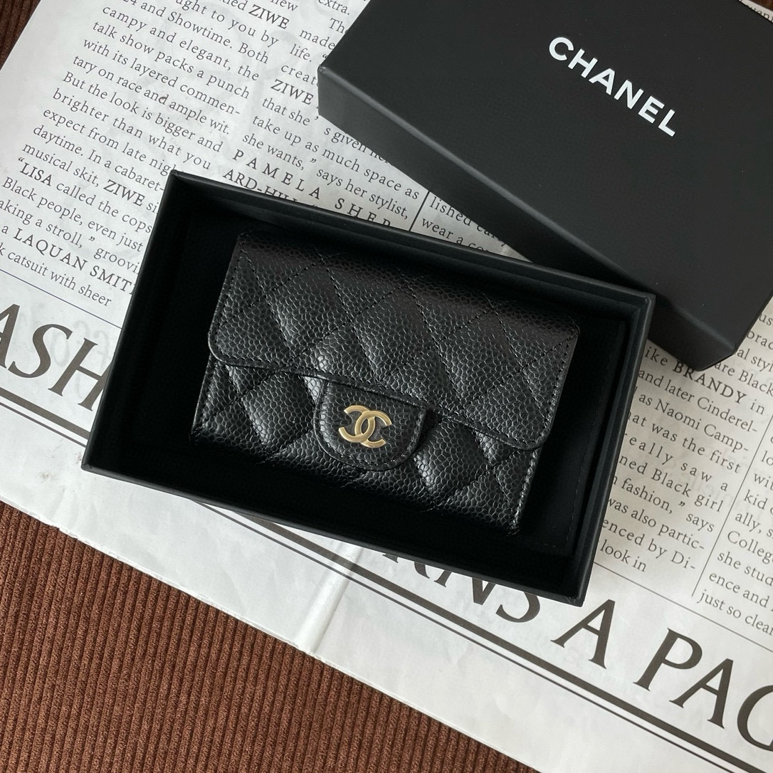 全新未使用 Chanel/香奈儿 全新chanel荔枝卡包全套24年CG8-0241