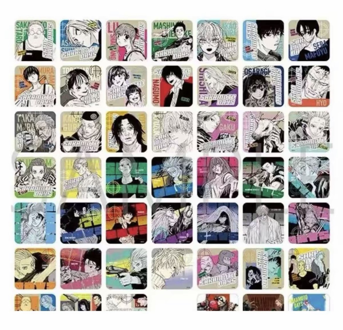 坂本JF2025系列原画数据卡杯垫一弹动漫周边盲盒（代拆）