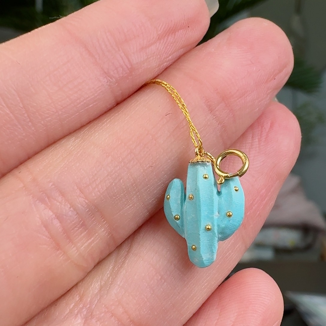 绿松石珠宝奇石18K金镶嵌