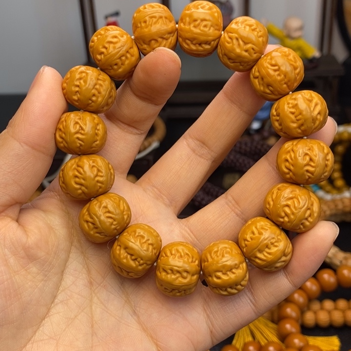 猴头核桃吊坠猴头