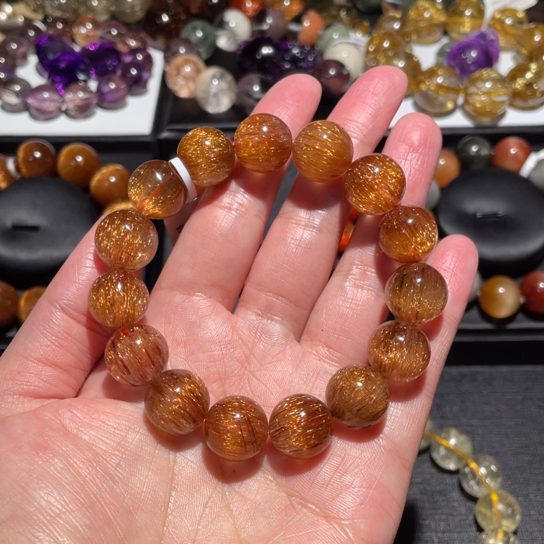 水晶手链未镶嵌铜顺发14mm