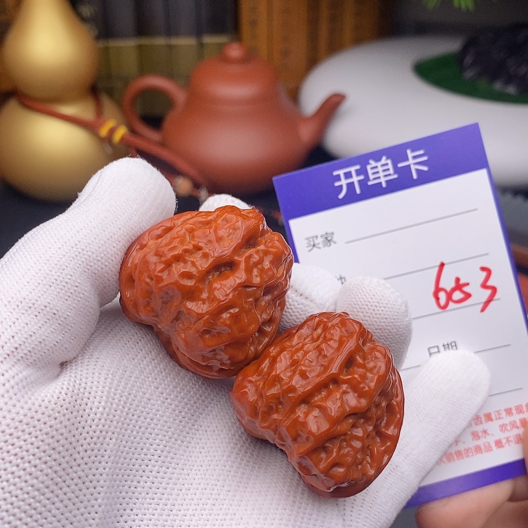 文玩核桃把件35蛤蟆头653
