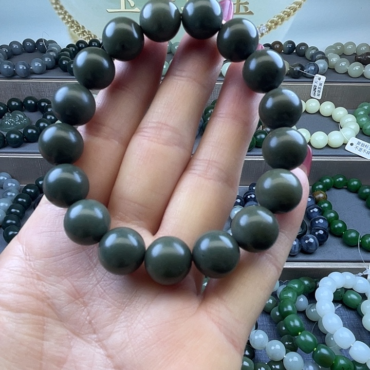 和田玉未镶嵌手链