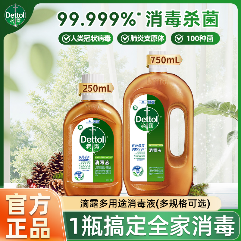 滴露消毒液杀菌除螨抑菌衣物消毒液家居拖地除菌消毒液家用消毒水商品图