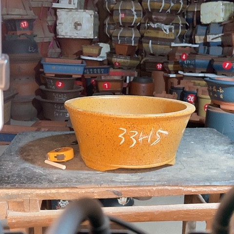 紫砂花盘大碗盆一个