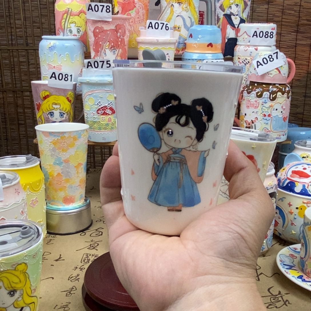 杯子景德镇陶瓷可爱杯