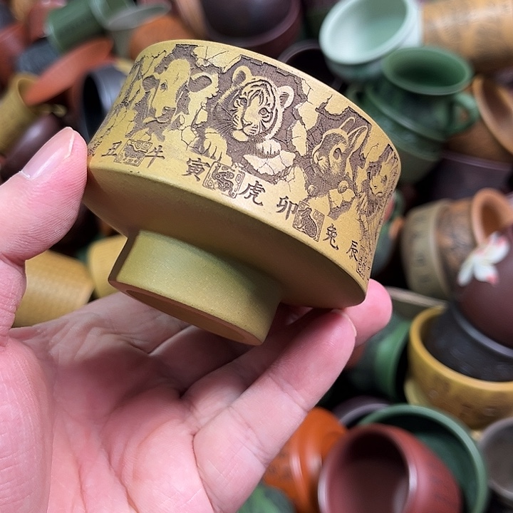 紫砂茶杯全手工紫砂主人杯