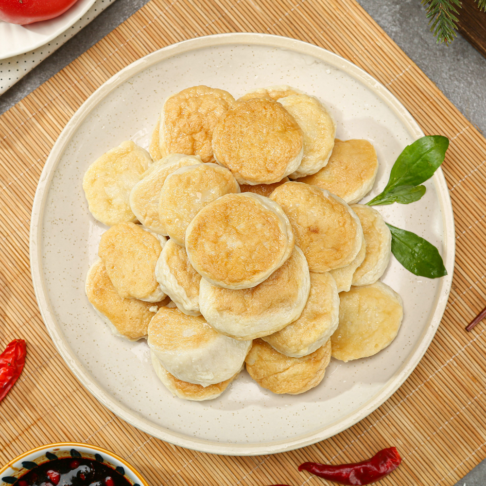 湖秀仙洪泽湖手工青鱼饼活鱼现做鱼丸200克/袋火锅配料干净烧汤