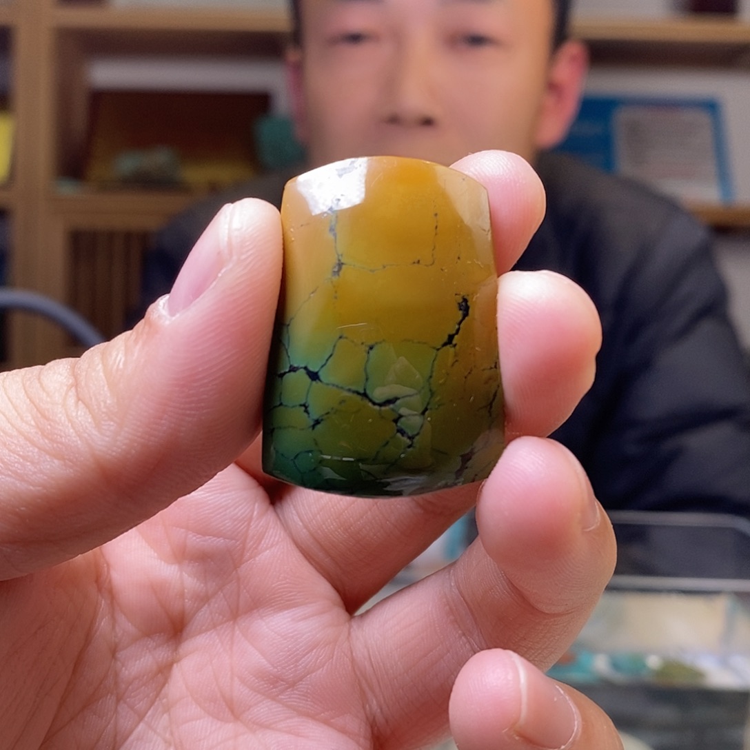 绿松石未镶嵌无事牌