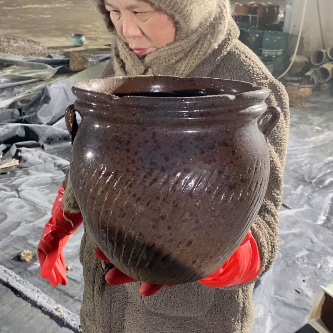 红陶口20高20瑕疵～