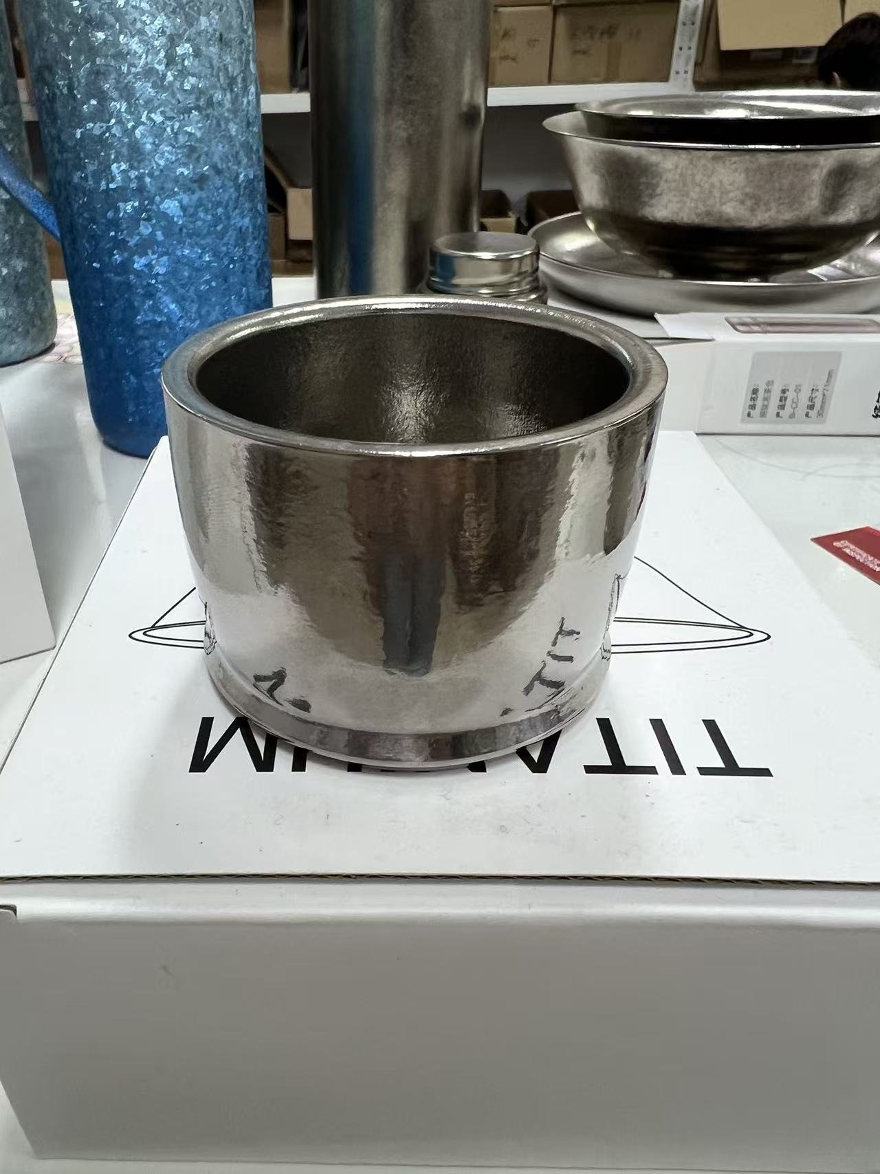 《加厚版瑕疵主人杯》双层纯钛隔热防烫真空泡茶杯主人杯