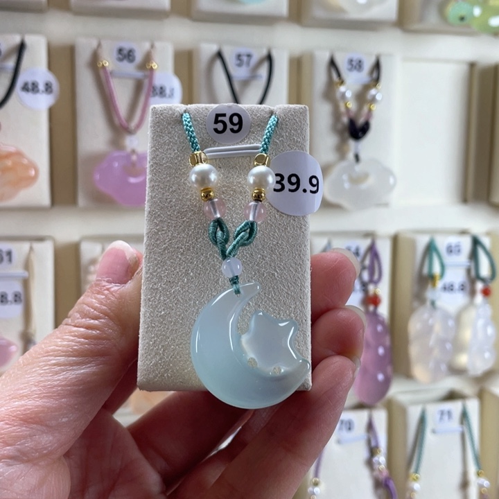 玛瑙/玉髓颈饰未镶嵌紫*