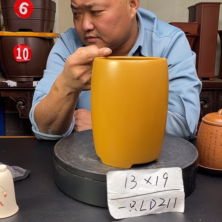 紫砂花盆货号一只