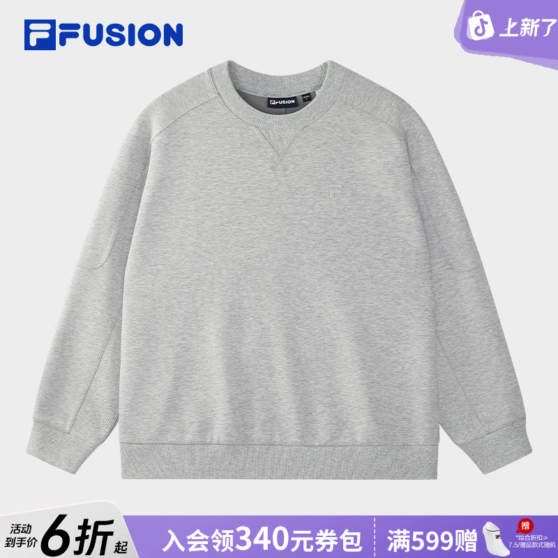 FILA/斐乐休闲【宽松男士长袖】潮流户外运动卫衣套头衫T11M545204F