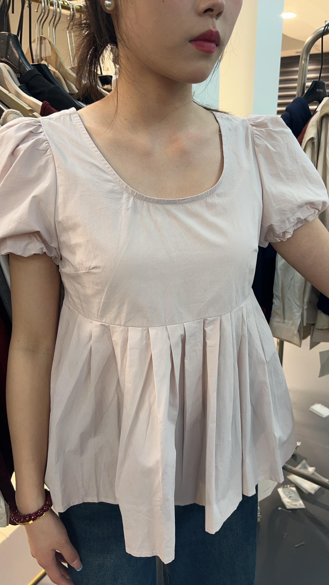 沐沐严选泡泡袖上衣1298