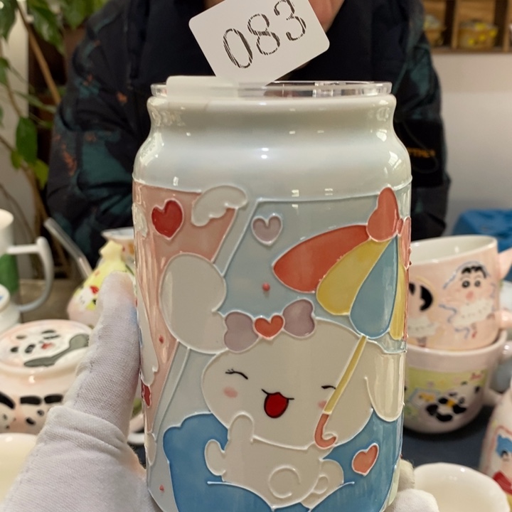 杯景德镇釉下彩手绘