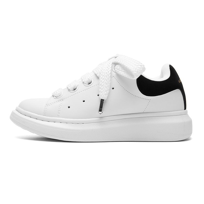 莆铺/PUTISPUB真皮小白鞋莆田鞋经典面包松糕厚底休闲情侣增高鞋