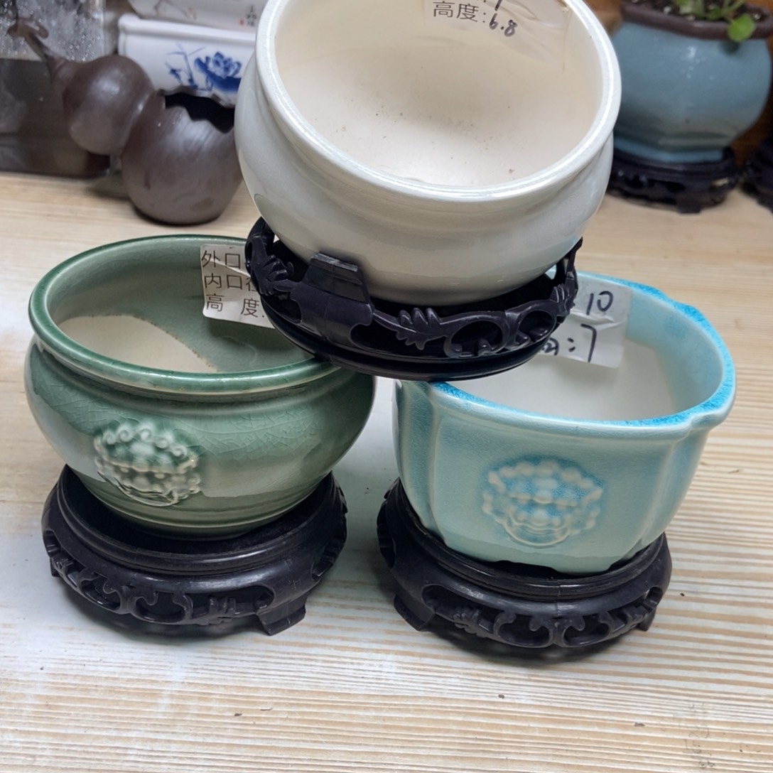 瓷片陶瓷花盆陶瓷艺术