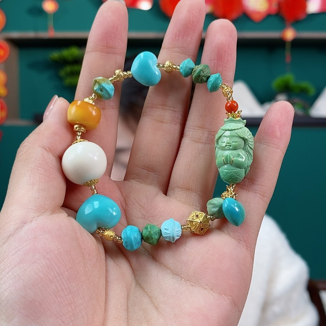 绿松石珠宝奇石未镶嵌